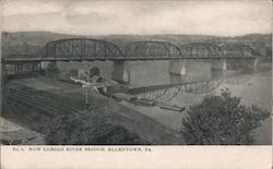 New Lehigh River Bridge Allentown, PA Postcard Postcard Postcard