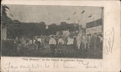 The Midway at the Fair Allentown, PA Postcard Postcard Postcard