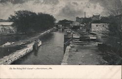On the Schuylkill Canal Postcard