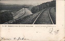 Shepherd's Crook, Old D. & H. Gravity Road Carbondale, PA Postcard Postcard Postcard