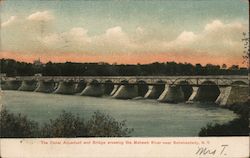 The Canal Aqueduct and Bridge Crossing the Mohawk River Schenectady, NY Postcard Postcard Postcard