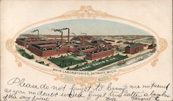 Parke Davis & Co. Main Laboratories Postcard