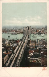 East River and Brooklyn Bridge Postcard