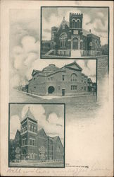 Views of Churches Joplin, MO Postcard Postcard Postcard