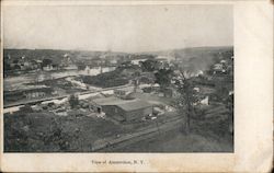 Bird's Eye View Amsterdam, NY Postcard Postcard Postcard