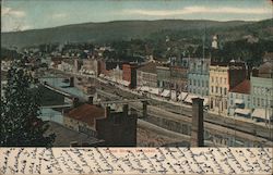 Canal Street Whitehall, NY Postcard Postcard Postcard