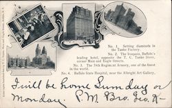 Buffalo New York Buildings Postcard