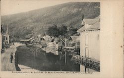 Ellenville Lock D & H Canal Postcard