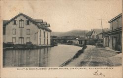 Hunt & Donaldson Store House D&H Canal Postcard