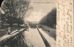 Old Canal Lock Postcard