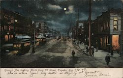 Kansas Avenue Looking North from 8th Street Postcard