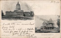 State House & Governor's Residence Postcard