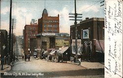 8th Street looking West Kansas City, MO Postcard Postcard Postcard