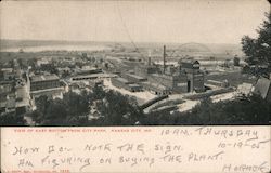 View of East Bottom from City Park Postcard