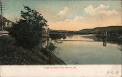 Allegheny River View Warren, PA Postcard Postcard Postcard