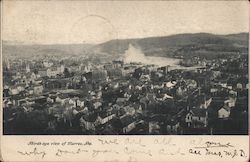 Bird's Eye View Warren, PA Postcard Postcard Postcard