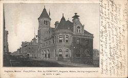 Post Office Augusta, ME Postcard Postcard Postcard