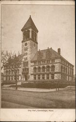 City Hall Cambridge, MA Postcard Postcard Postcard