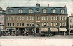 Academy of Music Burned in January 1905 Postcard