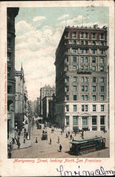 Montgomery Street Looking North Postcard