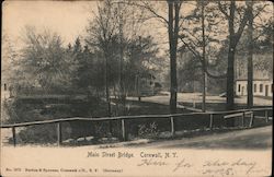 Main Street Bridge Cornwall, NY Postcard Postcard Postcard