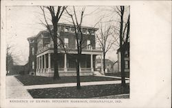 Residence of Ex-President Benjamin Harrison Postcard
