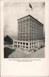 New Terminal and Traction Building Indianapolis, IN Postcard Postcard Postcard