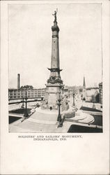 Soldiers' and Sailors' Monument Indianapolis, IN Postcard Postcard Postcard