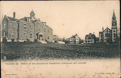 Church of the Immaculate Conception, Parsonage, and Convent Calais, ME Postcard Postcard Postcard