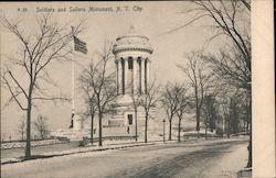 Soldiers and Sailors Monument Postcard