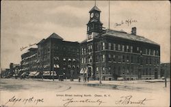 Union Street Looking North Postcard