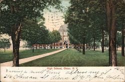 High School Olean, NY Postcard Postcard Postcard