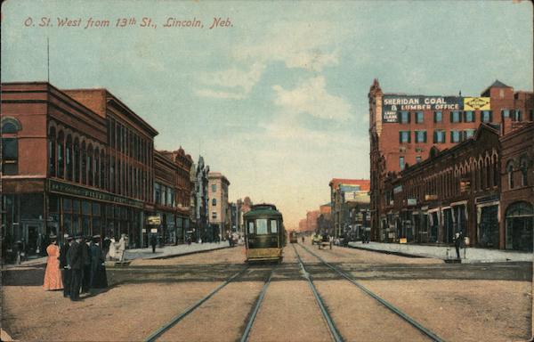 O. St. West From 13th St. Lincoln Nebraska
