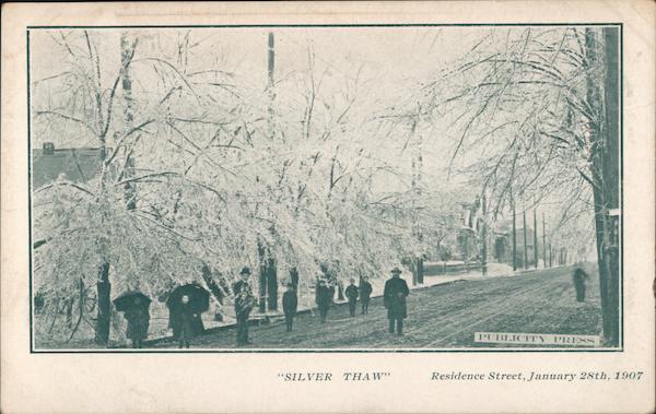 Silver Thaw Residence Street January 28th, 1907 Portland Oregon