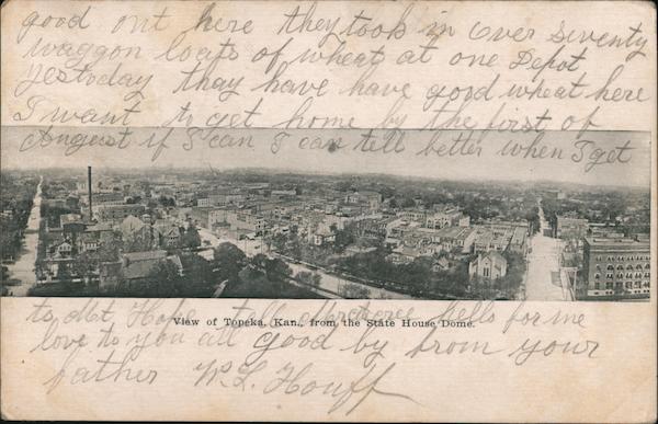 View from the State House Dome Topeka Kansas