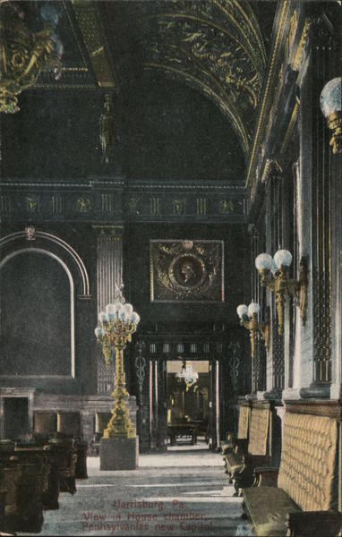 View in House Chamber, Pennsylvania's New Capitol Harrisburg