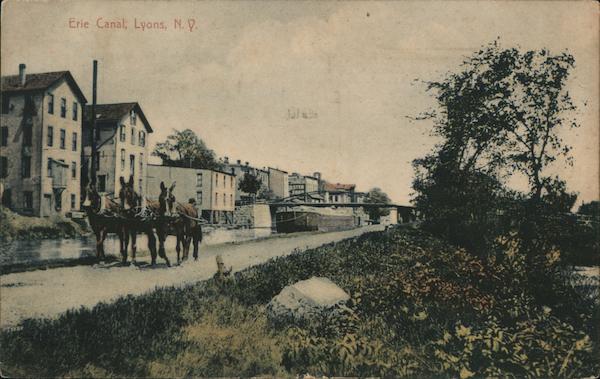 View of Erie Canal Lyons New York
