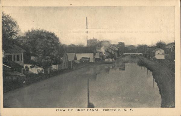 View of Erie Canal Fultonville New York
