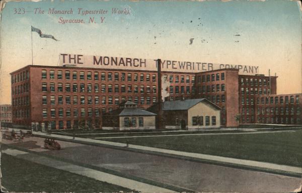 Monarch Typewriter Works Syracuse New York