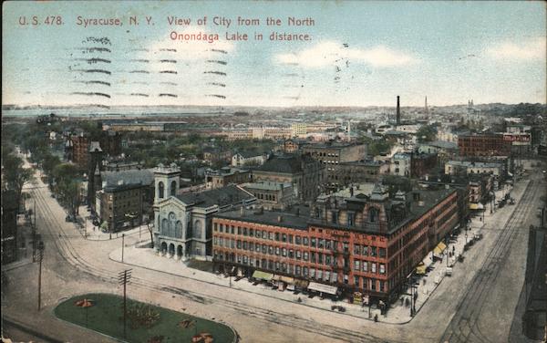 View of City from the North Syracuse New York