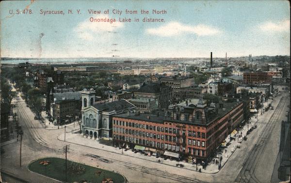View of City from the North Syracuse New York