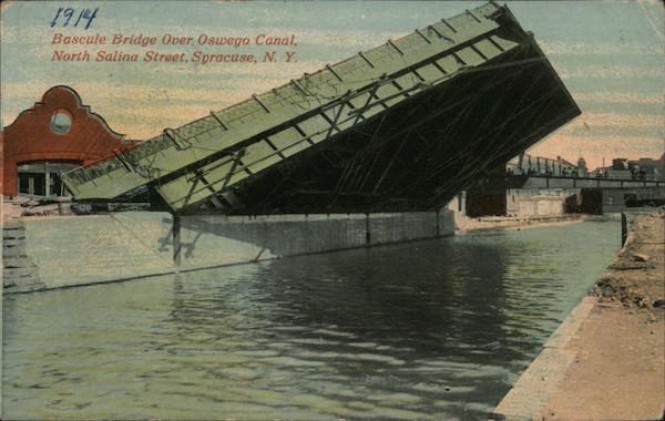 Bascule Bridge Over Oswego Canal, North Salina Street Syracuse New York