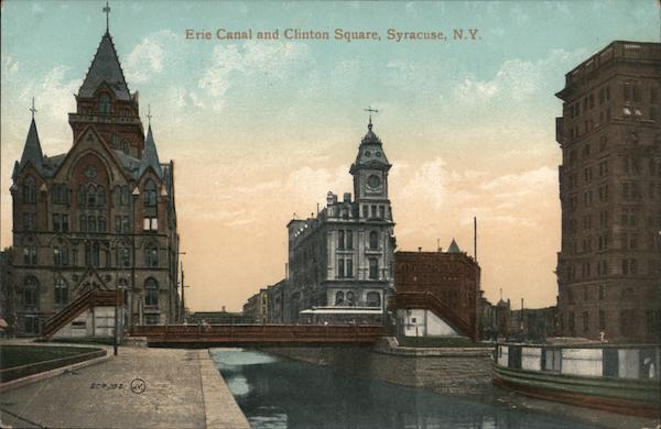 Erie Canal and Clinton Square Syracuse New York