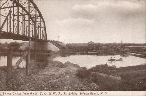 Barge Canal from the N.Y.O & W.R.R. Bridge Sylvan Beach New York