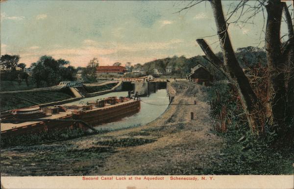 Second Canal Lock at the Aqueduct Schenectady New York