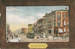 O Street Lookin East from 10th Lincoln, NE Postcard Postcard Postcard