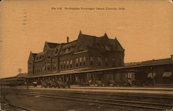 Burlington Passenger Depot Postcard