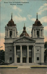 Front View of Catholic Cathedral Postcard