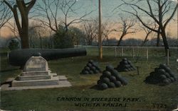 Cannnon in Riverside Park Postcard