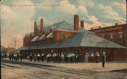 Rock Island Depot Postcard